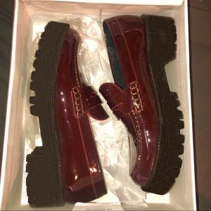 Steve Madden Crew Burgundy Patent Loafer